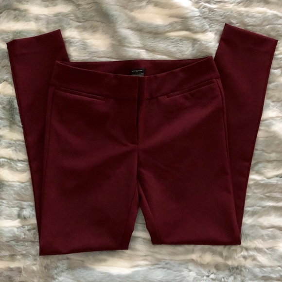 Ann Taylor Pants - ANN TAYLOR Signature Burgundy Stretch Pant size 6